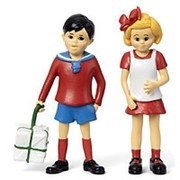 Набор кукол Micki «Пеппи Длинный Чулок. Томми и Анника»