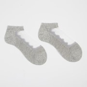 Носки женские стеклянные/сеточка, цвет серый, размер 23-25 (36-40) фото