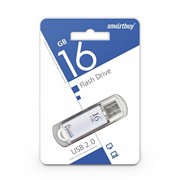 Флешка SmartBuy 16Gb V-Cut silver USB 2.0 фотография
