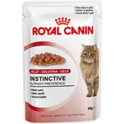 Instinctive (в желе) Royal Canin корм для взрослых кошек, Старше 1 года, Пакет, 12 x 0,085кг фотография