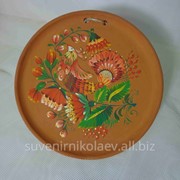Сувенирная тарелка с петриковкой фотография