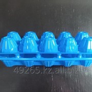 Пластиковый контейнер для яиц П-12 “Десятка“ синий фото