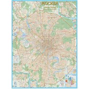 Настенная карта Москвы с каждым домом фото