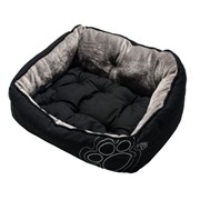 Rogz Rogz мягкий лежак с двусторонней подушкой LUNA, “Черная лапка“ (XS) фото