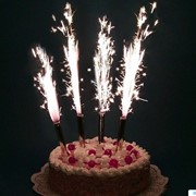 Набор свечей в торт “Фонтаны“ 17,5см 4шт фотография