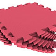 Мягкий пол универсальный 33х33см, красный, 1кв.м (Экополимеры) фото