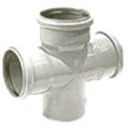 Крестовина для канализационных труб 100-100 мм