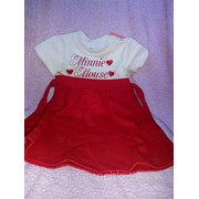 Платье детское “Минни Маус“ с короткими рукавами фото