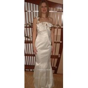 Вечернее платье в пол с драпировкой на груди 1275 фото