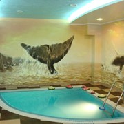 Художественная роспись бассейнов фото
