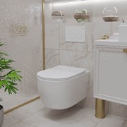 Подвесной унитаз Roxen Porto 530155-01 Rimless Soft Close фото