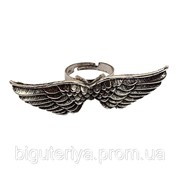Кольцо “Крылья серебряные“ фото