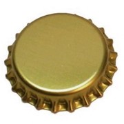 Кроненпробка 6,0 мм лакированная желтая типа прай-офф (pry-off).Кен-Пак Яворив - пленка полиэтиленовая, кроненпробки. фото
