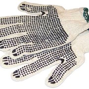Рабочие перчатки с ПВХ трикотажные фото