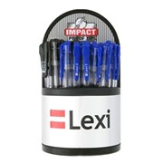 Ручка шариковая асс. синяя “LEXI 5“ 50шт.в дисплее фото