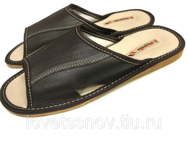 Тапки Мужские Кожаные Домашние Купить