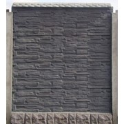 Качественный бетонный забор различных конфигураций от производителя фотография