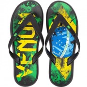 Сланцы Venum "Brazilian Flag" Sandals GRN/YEL/BL