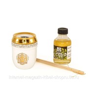Стакан для ароматических палочек D7хН9,5 см, керамика, декор золото, swarovski DUBAI фото