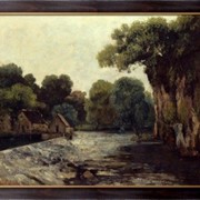 Картина Плотины на Лу, Курбе, Гюстав фотография