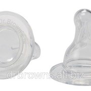 Набор из 2-х сосок для новорожденных 0+ Dr. Brown's Natural Flow® к стандартным бутылочкам фото
