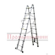 Лестница телескопическая двухсторонняя с шарниром DTLH 2,5+2,5 фото