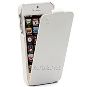 Чехол Hoco for iPhone 5/5S Duke Flip Leather case White (HI-L012W), код 46355 фотография