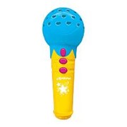 Микрофон с огоньками Азбукварик Песенки для малышей, голубой 84804 фотография