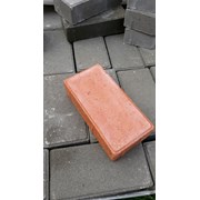 Плитка тротуарная Кирпичик персиковый цвет фотография