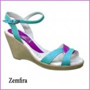 Босоножки женские от производителя Zemfira малин/голуб фото
