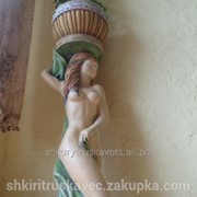 Статуэтка Афродита из чашей, бежевого цвета, напольного типа, вага 18 кг