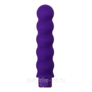 Фиолетовый фигурный вибратор - 17 см. фото