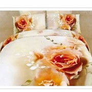 Мако сатин “Нежные розы“ фото