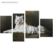 Картина модульная на подрамнике “Бенгальский тигр“ 2-30х45; 1-29,5х69; 1-34х69 фотография