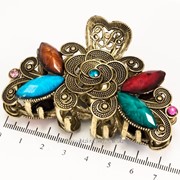 Краб бронзовый с цветными камнями (7 см.) 213160(16) фото