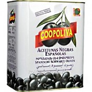 Маслины черные "Coopoliva" с косточкой, 8000 мл