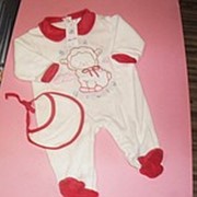 Велюровый комплект для младенцев в подарочной упаковке Мono Star Код XW-9352 фото