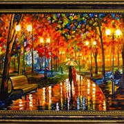 Картина "Осенняя прогулка"