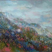 Картина маслом “Луг“ фото