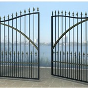 Ковка из профильной трубы, сварные ворота фото