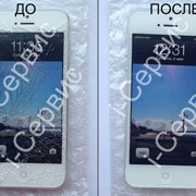 Замена дисплея на белом iPhone 5 фото
