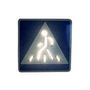 Светодиодный дорожный знак (Пешеходный переход) 700х700 мм