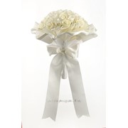 Букет для невесты №26, айвори (розы 29 шт) фото