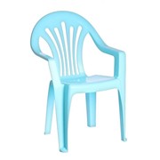 Детский стульчик, высота до сиденья 27,5 см, цвет голубой фотография