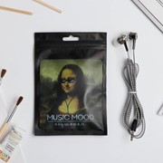 Наушники вакуумные в пакете Music mood, 10 х 15 см фото