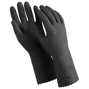 Перчатки латексные MANIPULA “КЩС-1“, двухслойные, размер 8 (M), черные, L-U-03 фото