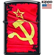 Зажигалка Zippo 218 Soviet Flag Sickle фото