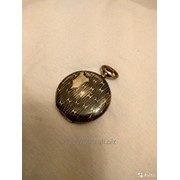 Старинные карманные часы из чистого серебра фото