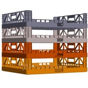 Лоток хлебный 740х620х160 перфорированый