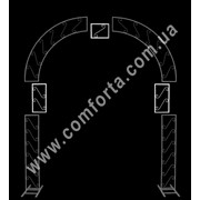ВСТАВКА для арки свадебной, кованое изделие (32789)